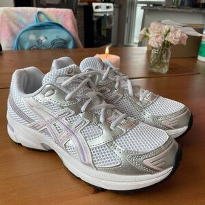 ASICS Gel 1130 Silver and White Sneakers